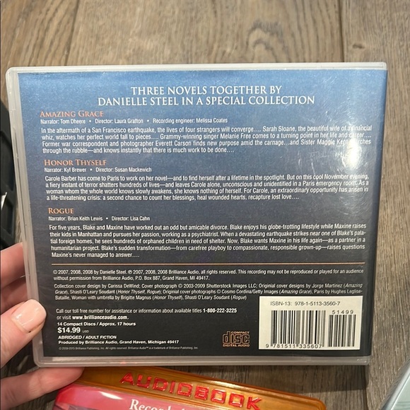 Bundle-7 Danielle Steel Audiobook CDs- Suspects, The Right Time, Betrayal, Rogue - Picture 11 of 16